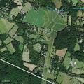 Tree blocking roadway on Pickle Road in Califon