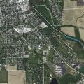 Person stuck in tree at Adams Memorial Hospital