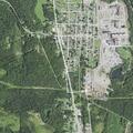Debris pile fire at recycling facility in Koppel