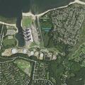 Disabled boat with passengers near Northport shore