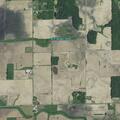 Suspicious truck parked in ditch on private property