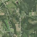Car off roadway in property damage crash