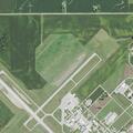 Plane preparing emergency landing at Ottumwa airport