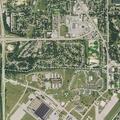 Female fallen, leaves scene in red car at Offutt AFB