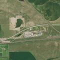 Deer blocking traffic on Highway 30 near ethanol plant