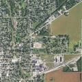 Vehicle stuck on railroad tracks near Town Street