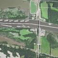 Check for flooding near boat club on Highway 89