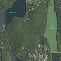 Oil spill on roadway near Arc of the Hudson