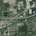 Traffic stop on gray Ford pickup in Burns Harbor