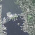 Boat crews tackle fire near Crow Island shore