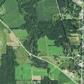 Vehicle damages hay fields on Russell Road property