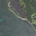 Officers check kayaker stuck on windy beach