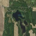 Homeless man sleeping at Cedar Lake access site