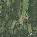 Brush fire in backyard field on Orchard Hill Drive