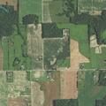 Garbage fire spreading toward field on Plank Road