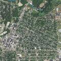 Assist elderly woman back into home near North Locust Street