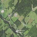 Brush fire in woods on Wilson Road in Warren Township