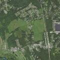 Gas leak in road on Carlson Road