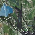 Strong fuel odor and oil slick reported on water