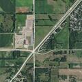 Vehicle hits pole near cemetery in Madison County