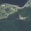 Vessel taking on water near Spinnaker Island