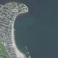 Couple arguing on beach at Winthrop Shore Drive