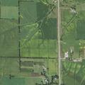 Combine fire in field on State Highway 69