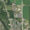 Man and woman fighting at mobile home park