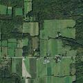 Car leaves road near Hunt Country Vineyards