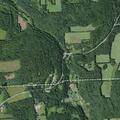 Tree partially blocking roadway on German Hollow Road