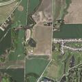 Ditch fire and downed power line on Mahogany Avenue