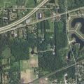 Gas leak in car trunk on roadside near storage site