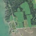 Downed power line between homes on Kozy Cove