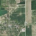 Utility pole broken near house on South State