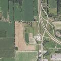 Brush fire in ditch near Worthington Ag Park