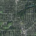 Suspicious covered object behind Dewey Avenue building