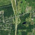 Downed power lines sparking in roadway near Elm St & Northfield Dr in Youngstown