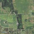 Damage to fence and crops in rural field
