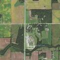 Medical helicopter landing zone set for male patient