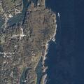 Brush fire spreading on Half Tide Island