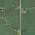 Combine fire spreading in cornfield near New Richland