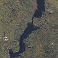 Low hanging wires after vehicle contact on Moose Pond