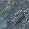 Tractor tipped over into pond; operator missing