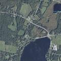 Vehicle strikes low wire, knocking lines into road