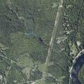 Car strikes utility pole on Campground Road