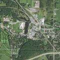 Fallen trees block roads in Owen