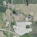 Loose skittish dog reported at County Materials