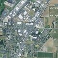 Trash fire in active waste disposal pit