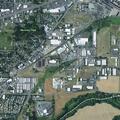 Trash fire inside commercial transfer station