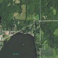 Unoccupied vehicle crash partially in water
